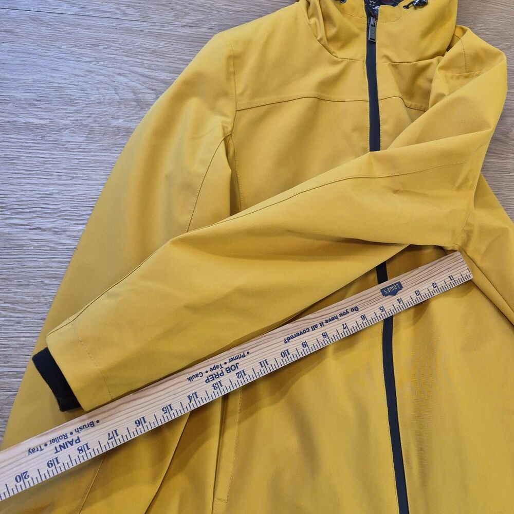 Pendleton Rain Jacket Womens Medium Yellow Waterproof Full Zip Softshell Hooded - Picture 7 of 12